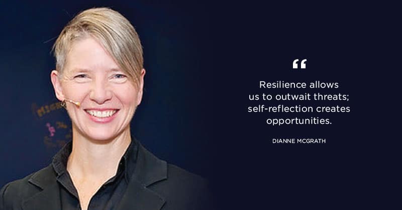 A quote by and picture of Dianne Mcgrath